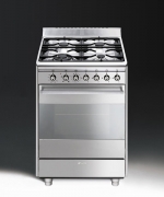 SMEG SCD61GVX9 Gas- Standherd, Edelstahl, 60 cm, Energieeffizienzklasse A, mit 5 Jahren Garantie!
