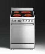 SMEG CX68CM8 Elektrostandherd, Glaskeramik, Edelstahl, 60 cm, Energieeffizienzklasse A, mit 5 Jahren Garantie!