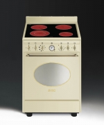 SMEG CO68CMA8 Nostalgie Elektrostandherd, Anthrazit, 60 cm, Energieeffizienzklasse A, mit 5 Jahren Garantie!