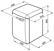 SMEG LBB14WH-2 Waschvollautomat 60 cm, Weiss, Energieeffizienzklasse A++ B, mit 5 Jahren Garantie!