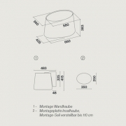 Falmec Mare E.ion-System, Wei, 66 cm, Wandhaube, mit 5 Jahren Garantie