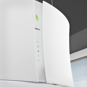 Falmec Zephiro E.ion-System, Schwarz, 67 cm, Wandhaube, mit 5 Jahren Garantie