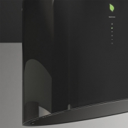 Falmec Spring E.ion-System, Schwarz, 80 cm, Inselhaube, mit 5 Jahren Garantie