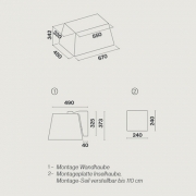 Falmec Lumire E.ion-System, Wei, 67 cm, Inselhaube, mit 5 Jahren Garantie