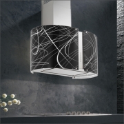 Falmec Penelope, Mirabilia, LED, Edelstahl, 85 cm, Maxi-Inselhaube, mit 5 Jahren Garantie