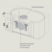 Falmec Penelope, Mirabilia, LED, Edelstahl, 85 cm, Maxi-Inselhaube, mit 5 Jahren Garantie