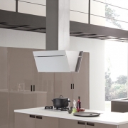 Falmec Butterfly, Design+, Wei/Glas, 90 cm, Wandhaube, mit 5 Jahren Garantie