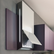 Falmec Ghost, Design+, Edelstahl/Glas Schwarz, 60 cm, Wandhaube, mit 5 Jahren Garantie