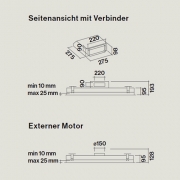 Falmec Nuvola 90, Design+, Wei, 90 cm, Deckenlfter, mit 5 Jahren Garantie