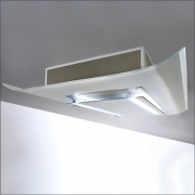 Falmec Cielo, Design+, Glas/Wei, 120 cm, Deckenhaube, mit 5 Jahren Garantie