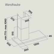 Falmec Lux, Fasteel, Edelstahl, 90 cm, Wandhaube, mit 5 Jahren Garantie