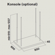Falmec Lux, Fasteel, Edelstahl, 90 cm, Inselhaube, mit 5 Jahren Garantie