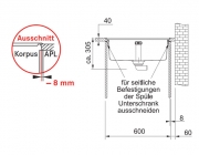 Franke Mythos MTX 210-55 A Einbausp�le - SlimTop, 127.0303.726