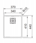 Franke Centinox CMX 210-34 Einbausple - SlimTop, 127.0279.537