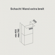 Falmec Quasar A+, 90 cm, schwarz, Wandhaube, mit 5 Jahren Garantie