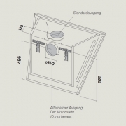 Falmec Diamante, Design, Edelstahl, 90 cm, Wandhaube, mit 5 Jahren Garantie
