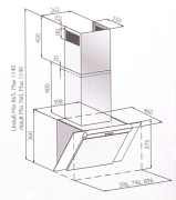 Silverline Alpha 60 cm ALW 653 S Edelstahl-Schwarzglas. Mit 5 Jahren Garantie!
