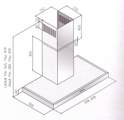 Silverline Cor 60 cm COW 653 E Edelstahl Wandhaube