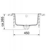 Franke Pamira ROG 610-41 Fragranit DuraKleen Plus, Siebkorb Stopfen, Farbe Sahara, 114.0009.541