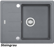 Franke Basis BFG 611-62 Fragranit DuraKleen Plus Farbe Steingrau, 114.0301.333