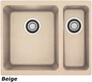 Franke Kubus KBG 160 Fragranit DuraKleen Plus Farbe Steingrau, 125.0023.793