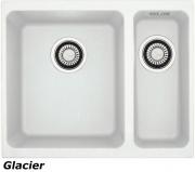 Franke Kubus KBG 160 Fragranit DuraKleen Plus Farbe Glacier, 125.0176.649