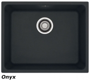 Franke Kubus KBG 110-50 Fragranit DuraKleen Plus Farbe Onyx, 125.0176.636