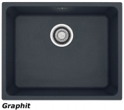 Franke Kubus KBG 110-50 Fragranit DuraKleen Plus Farbe Steingrau, 125.0023.807