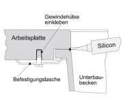 Franke Kubus KBG 110-50 Fragranit DuraKleen Plus Farbe Glacier, 125.0176.650