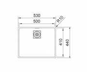 Franke Centinox CMX 110-50 Edelstahl glatt 122.0281.723
