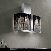 Falmec Manhattan, Mirabilia, LED, Edelstahl, 85 cm, Maxi-Inselhaube, mit 5 Jahren Garantie