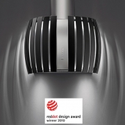 Falmec Prestige, Design+, Edelstahl/Schwarz, 65 cm, Wandhaube, mit 5 Jahren Garantie