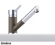 Franke Sinta Einhebelmischer Zugauslauf, Bi-Color Chrom/Beige, 115.0297.492