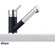 Franke Sinta Einhebelmischer Zugauslauf, Bi-Color Chrom/Chocolate, 115.0297.493