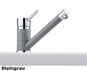 Franke Sinta Einhebelmischer Festauslauf, Bi-Color Chrom/Graphit, 115.0297.479