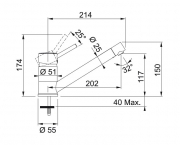 Franke Sinta Einhebelmischer Festauslauf, Bi-Color Chrom/Magnolia, 115.0297.485