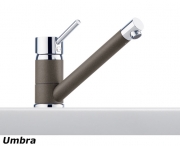 Franke Sinta Einhebelmischer Festauslauf Niederdruck, Bi-Color Chrom/Onyx, 115.0297.496