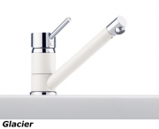 Franke Sinta Einhebelmischer Festauslauf Niederdruck, Bi-Color Chrom/Beige, 115.0297.502