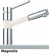 Franke BAT 350 Einhebelmischer Zugauslauf, Farbe Chrom/Sahara, 115.0006.696