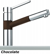 Franke BAT 350 Einhebelmischer Zugauslauf, Farbe Chrom/Beige, 115.0006.698