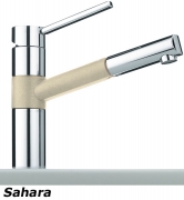 Franke BAT 350 Einhebelmischer Zugauslauf, Farbe Chrom/Cashmere, 115.0303.585