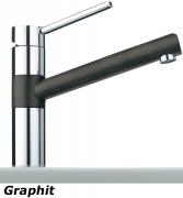 Franke BAT 340 Einhebelmischer Festauslauf, Farbe Chrom/Chocolate, 115.0175.788