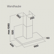 Falmec Plane White, Wei, 90 cm, Wandhaube, mit 5 Jahren Garantie