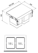 Franke Sorter Garbo 60-2, 121.0284.027