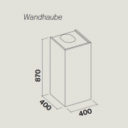 Falmec Mira White, Wei, 40 cm, Wandhaube, mit 5 Jahren Garantie