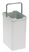 Franke ET Abfalltrennsystem Eimer 8 Liter mit Buegel grau, 220 x 160 x 290 mm, 133.0016.359