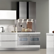 Falmec Mira Top Teleskop, Fasteel, Edelstahl, 40 cm, Wandhaube, mit 5 Jahren Garantie