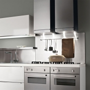 Falmec Mira Top Teleskop, Fasteel, Edelstahl, 40 cm, Wandhaube, mit 5 Jahren Garantie