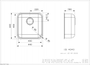 Reginox IB 4040 Flchenbndiger Einbau, als Auflagesple und flchenbndige Sple einbaubar