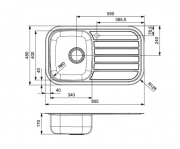 Reginox Regent 10 Lux, Edelstahlsple, R27936